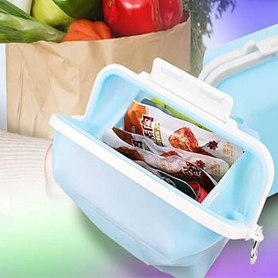 Boite conservation alimentaire - NewSiliconeLunchBox™ - Bleu