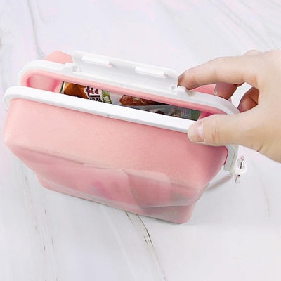 Boite conservation alimentaire - NewSiliconeLunchBox™ - Rose