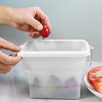 Boite conservation alimentaire - NewSiliconeLunchBox™ - Blanc