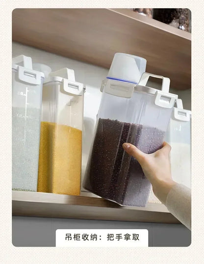 2.5L Covered Moisture-proof Sealed Storage Container - Used for Grain, Nut, Flour, Rice Food Storage Boxes