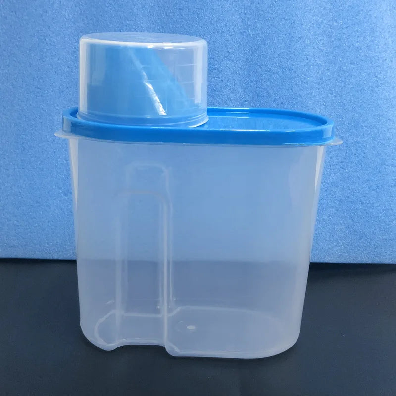 1Pc 1.9L Plastic Kitchen Rice Cereal Bean Dry Food Storage Dispenser Container Lid Sealed Box Storage Bottles Jar  Practical