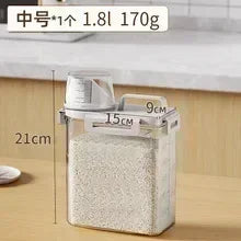 2.5L Covered Moisture-proof Sealed Storage Container - Used for Grain, Nut, Flour, Rice Food Storage Boxes