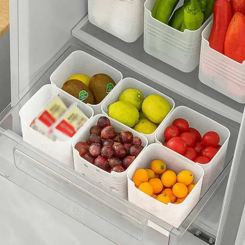 1/5PCS Refrigerator Storage Boxes Food Fresh Organizer Cold Storage Crisper Fruit Spice Food Container Boxes Home Kitchen Boxes