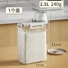 2.5L Covered Moisture-proof Sealed Storage Container - Used for Grain, Nut, Flour, Rice Food Storage Boxes